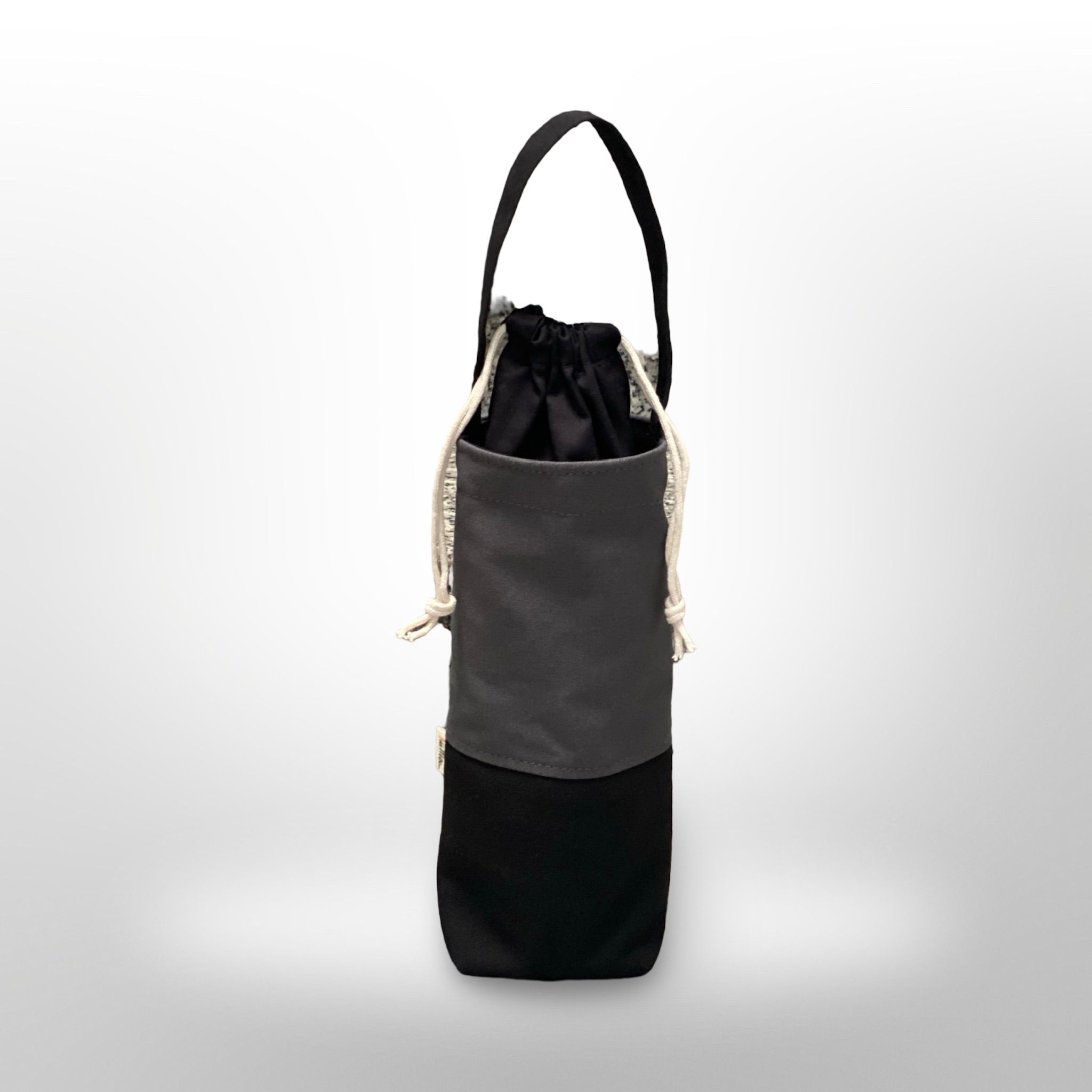 Túi Đựng Bình Giữ Nhiệt Canvas Đen Xám - Ảnh 3