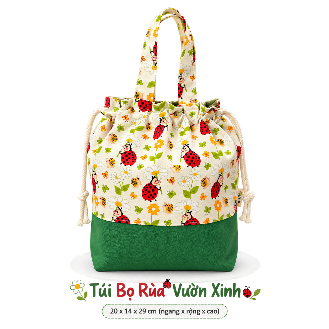 Hanny Bag – Túi Vải Bucket Dây Rút Size Lớn - Ảnh 4